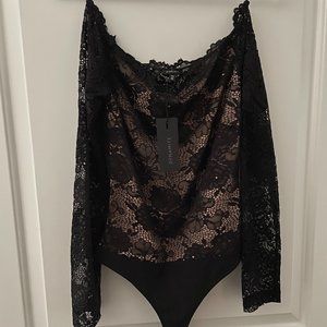 Open Back Lace Bodysuit (Tags On)